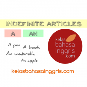 Penjelasan Lengkap Indefinite Articles