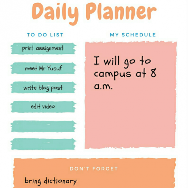 Manfaat dan Contoh membuat daily planner atau to do list